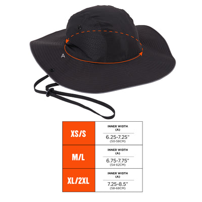 Ergodyne Skullerz 8957 Lightweight Ranger Hat and Bump Cap Insert - Black