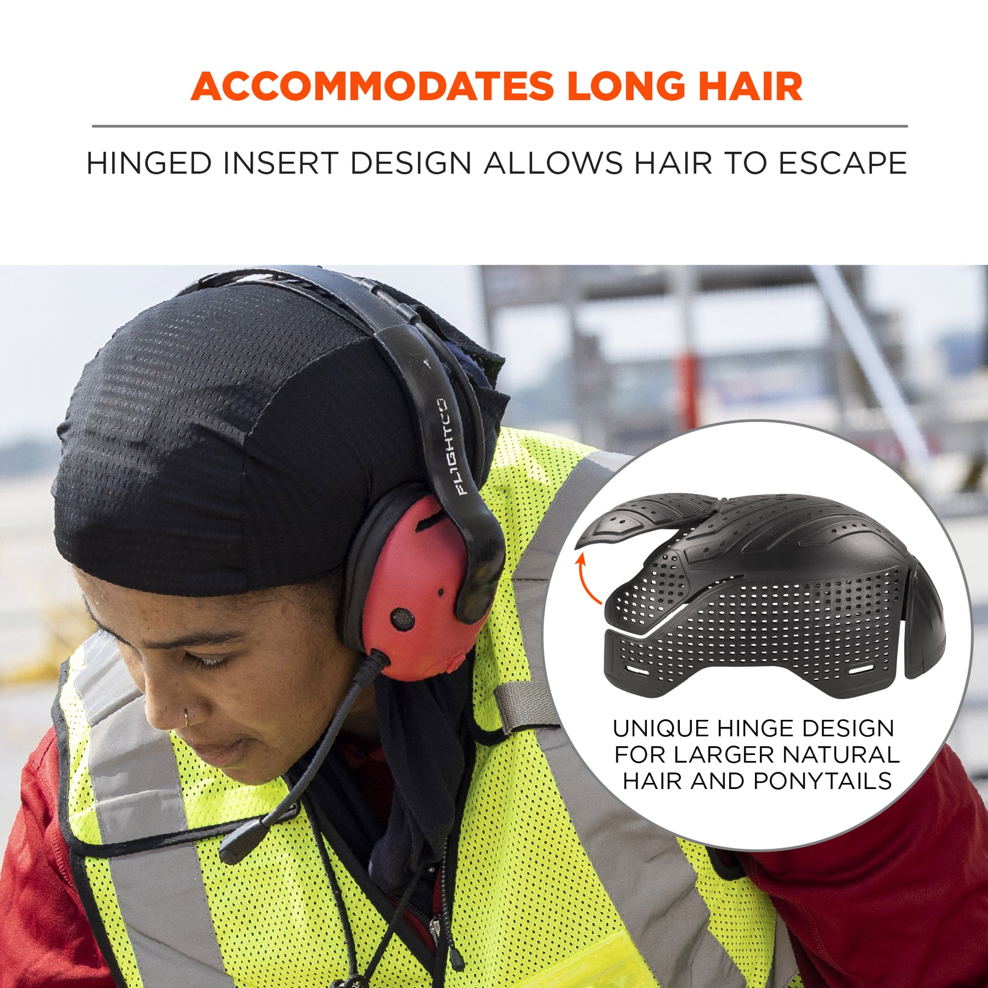 Ergodyne Skullerz 8948 Mesh Do Rag Bandana and Bump Cap Insert - Charcoal - Single