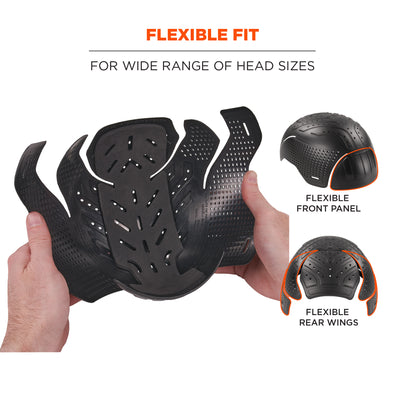 Ergodyne Skullerz 8948 Mesh Do Rag Bandana and Bump Cap Insert - Charcoal - Single