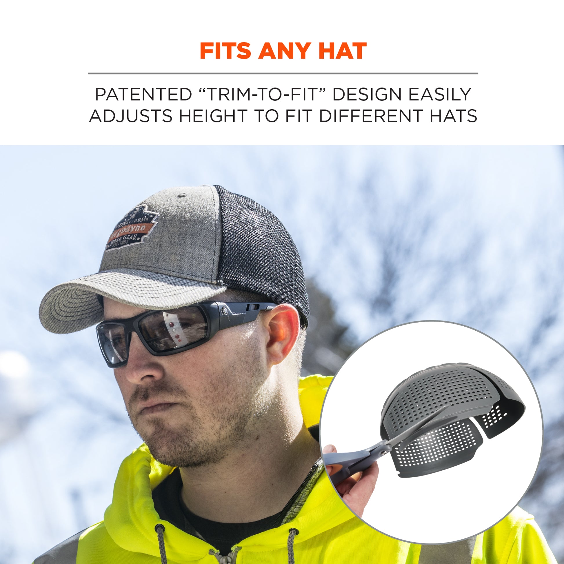 Ergodyne Skullerz 8945F(x) Universal Bump Cap Insert - Extra Venting - Charcoal - 2-pack
