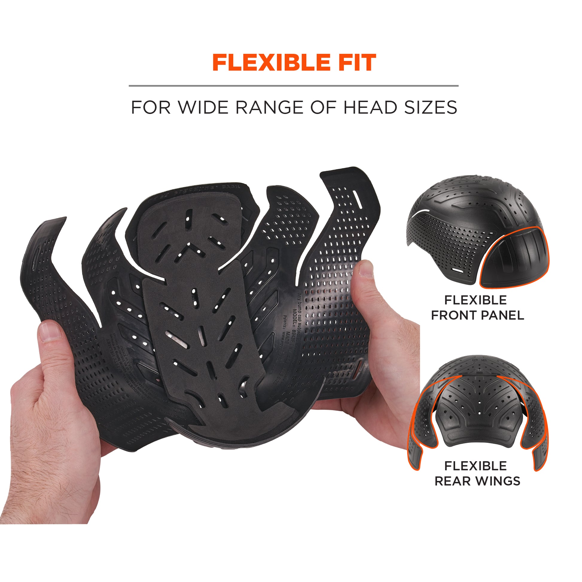Ergodyne Skullerz 8943F(x) Universal Bump Cap Insert - Flexible Hinged