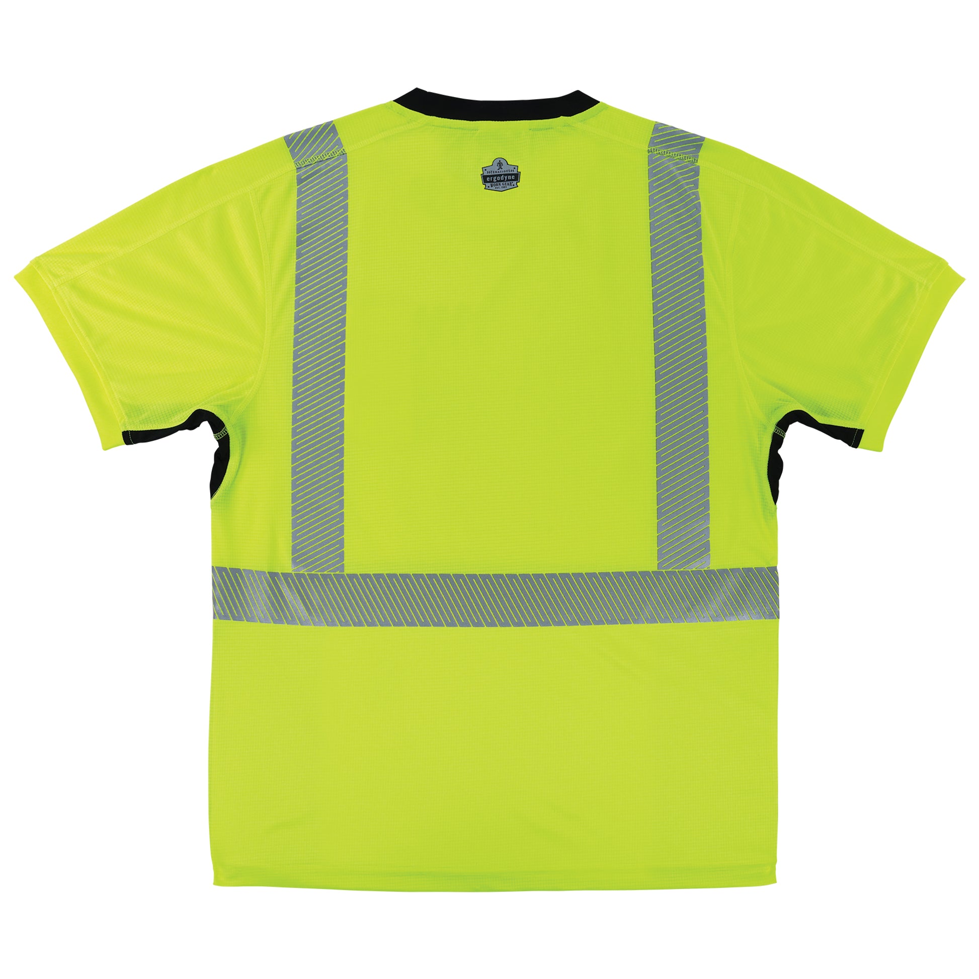 Ergodyne GloWear 8283BK Lightweight Performance Hi-Vis T-Shirt - Type R, Class 2, Black Bottom - Lime