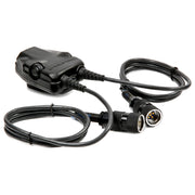 3M PELTOR DUAL Push-To-Talk (PTT) Adapter Military Radios FL5701, with 6-PIN MIL-C-55116 Connector 1 EA/Case