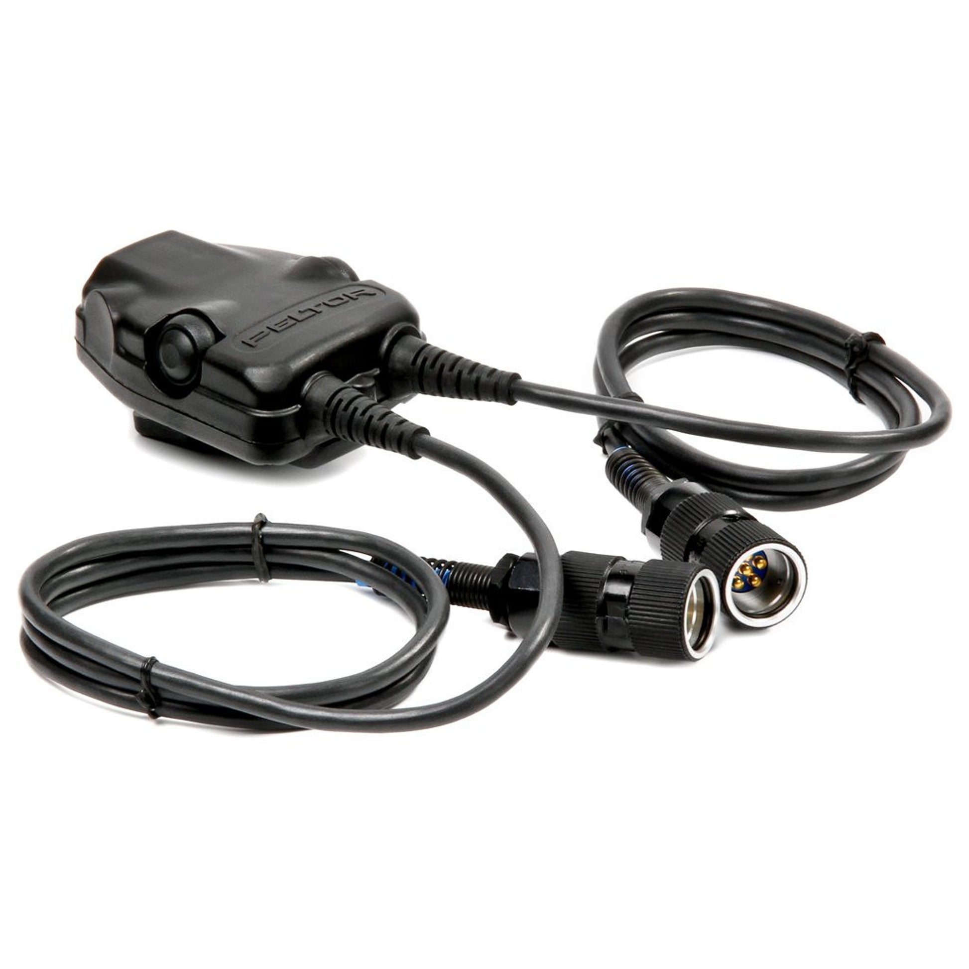 3M PELTOR DUAL Push-To-Talk (PTT) Adapter Military Radios FL5701, with 6-PIN MIL-C-55116 Connector 1 EA/Case