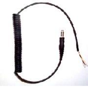 3M PELTOR Headset Curly Cable Downlead with 4-Pole Molded Plug - ML1A