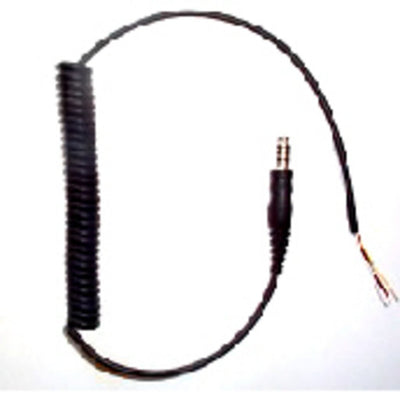 3M PELTOR Headset Curly Cable Downlead with 4-Pole Molded Plug - ML1A