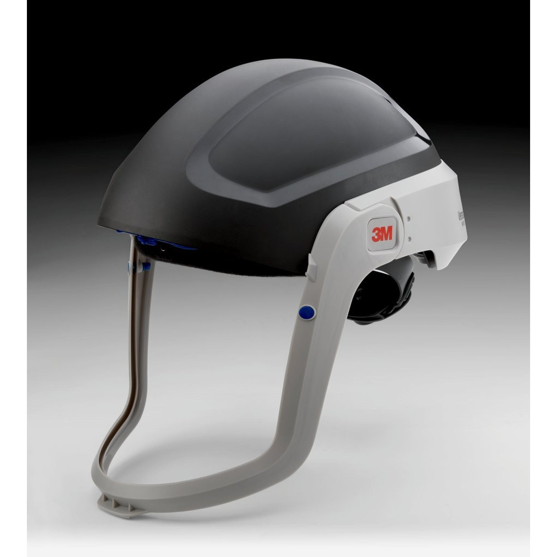 The M-301 hardhat does not include a visor or faceseal, allowing the customer to choose the exact combination that meets their needs.