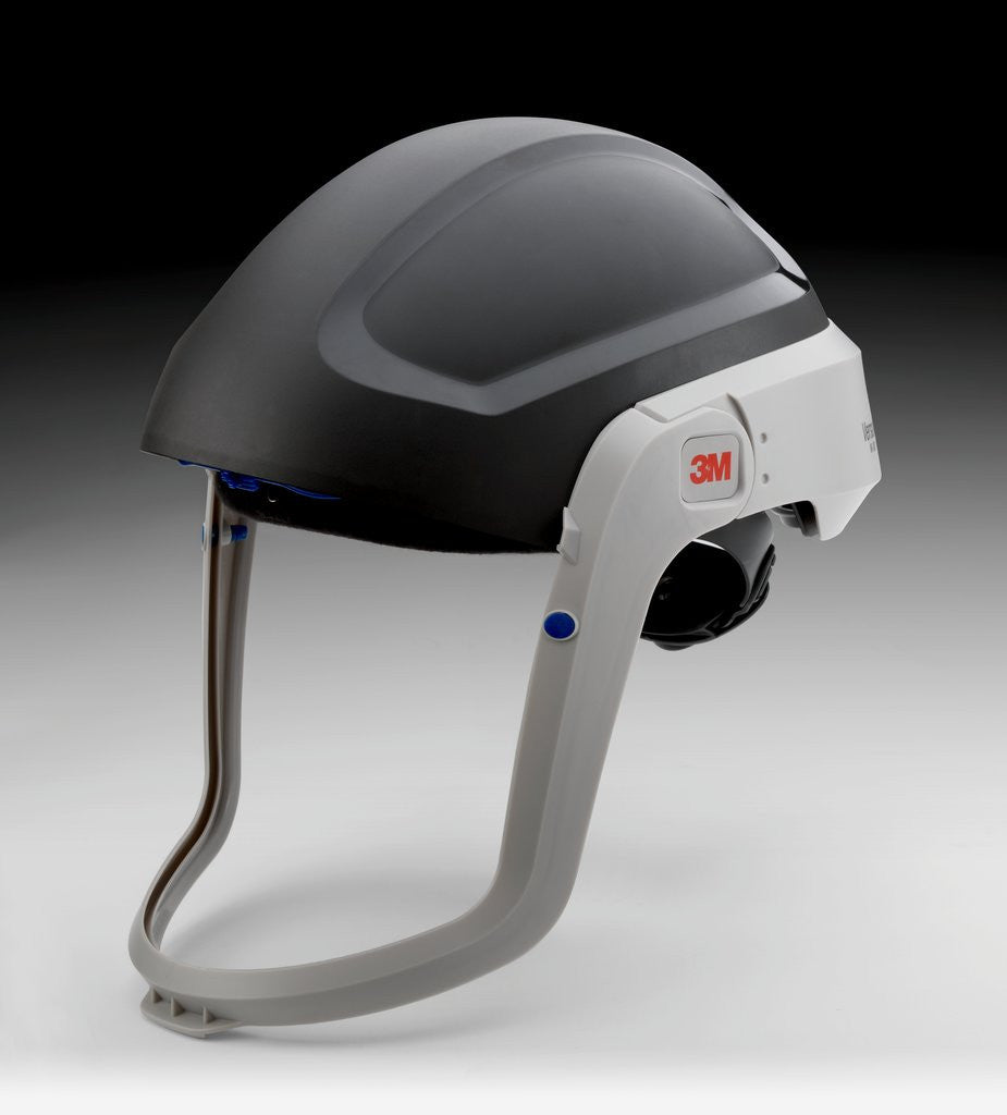 The M-301 hardhat does not include a visor or faceseal, allowing the customer to choose the exact combination that meets their needs.