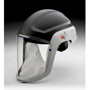 The M-305 assembly includes a M-925 Visor and M-935 Faceseal.  The M-925 visor is made of polycarbonate.  The M-935 faceseal is appropriate for general purpose use.