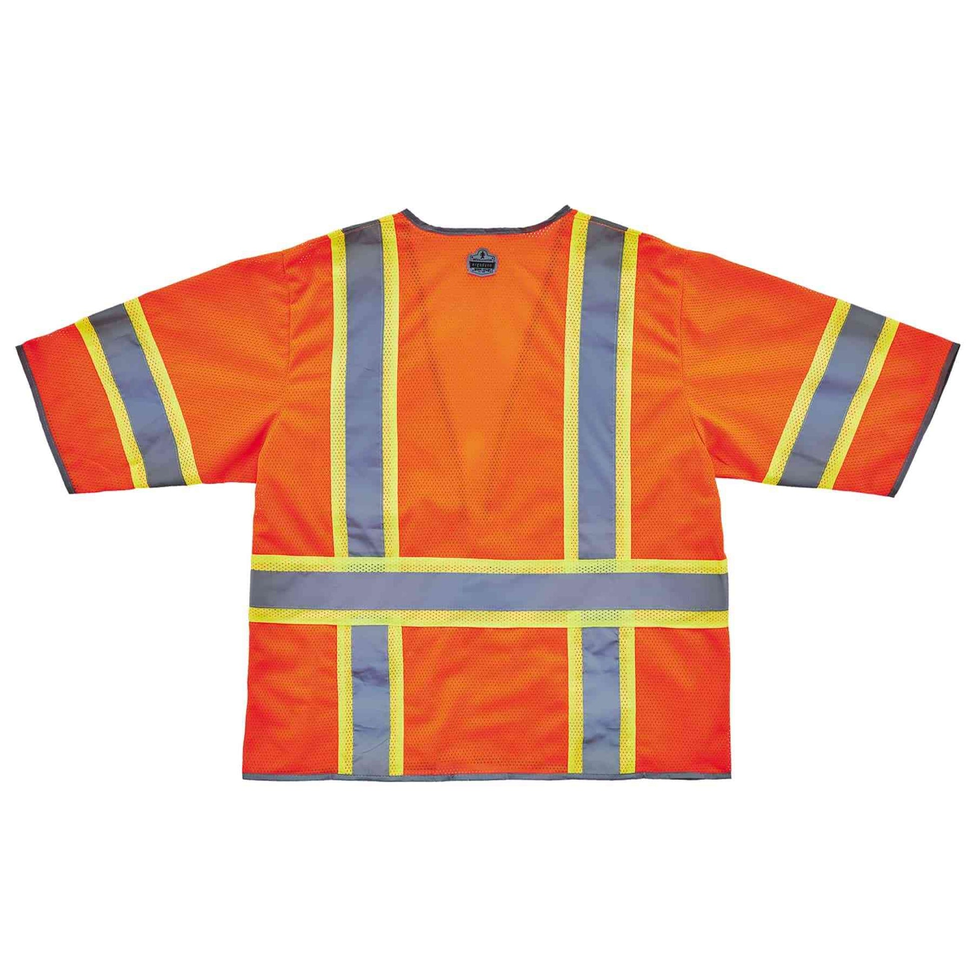 Ergodyne GloWear 8346Z Two-Tone Hi-Vis Surveyor Vest - Type R, Class 3, Zipper - Orange
