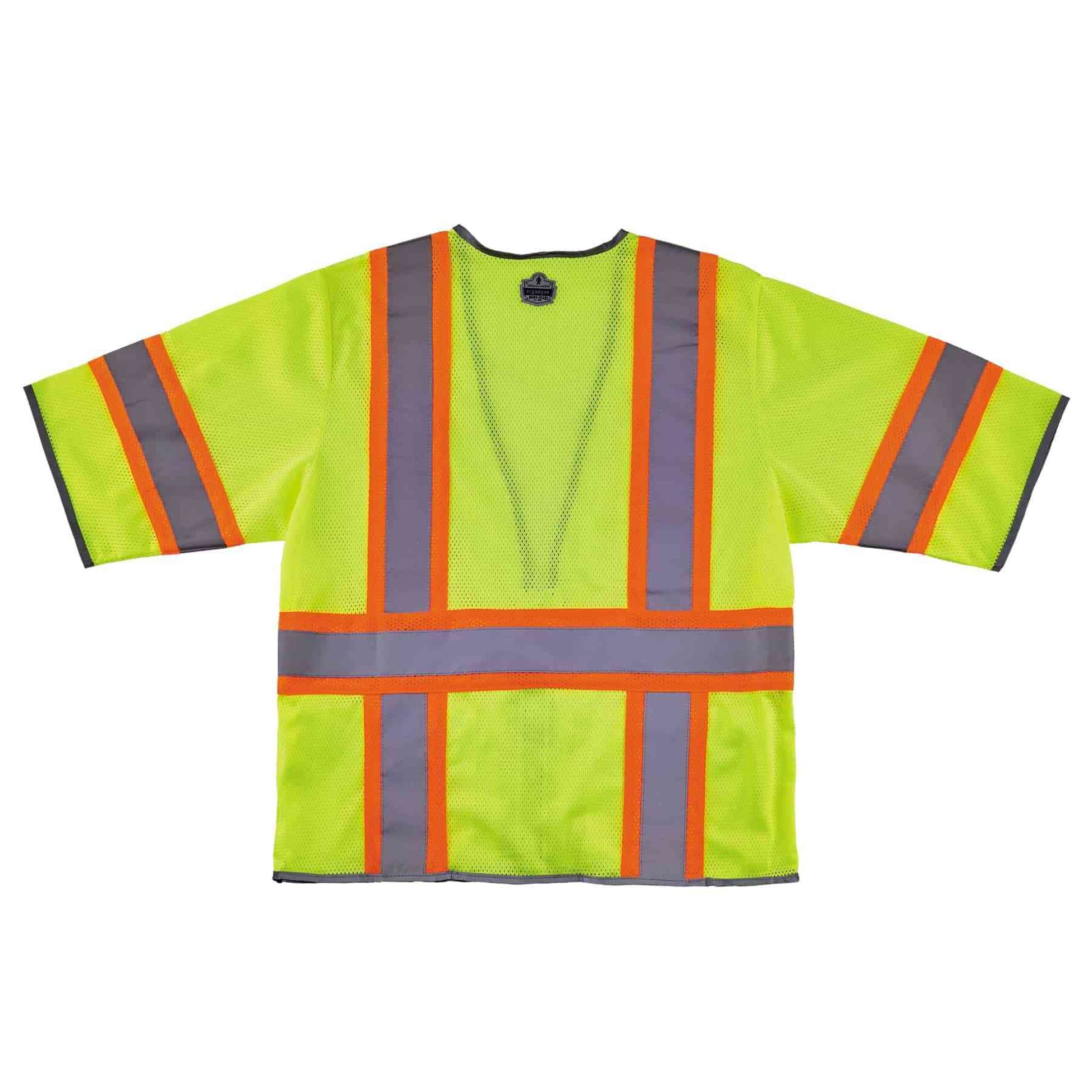 Ergodyne GloWear 8346Z Two-Tone Hi-Vis Surveyor Vest - Type R, Class 3, Zipper - Lime