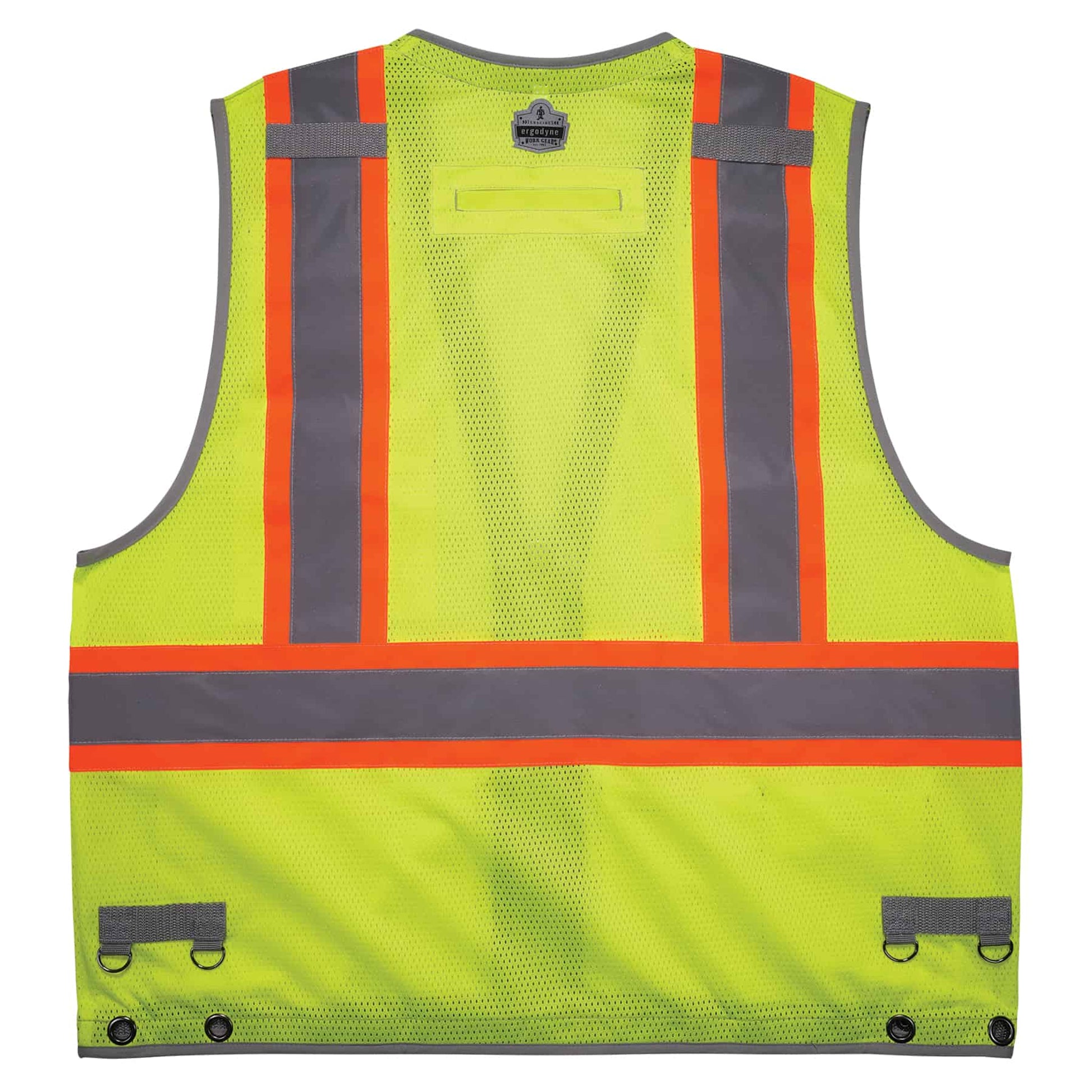 Ergodyne GloWear 8231TVK Hi-Vis Tool Tethering Safety Vest Kit - Type R, Class 2, Zipper, Dual Certified - Lime