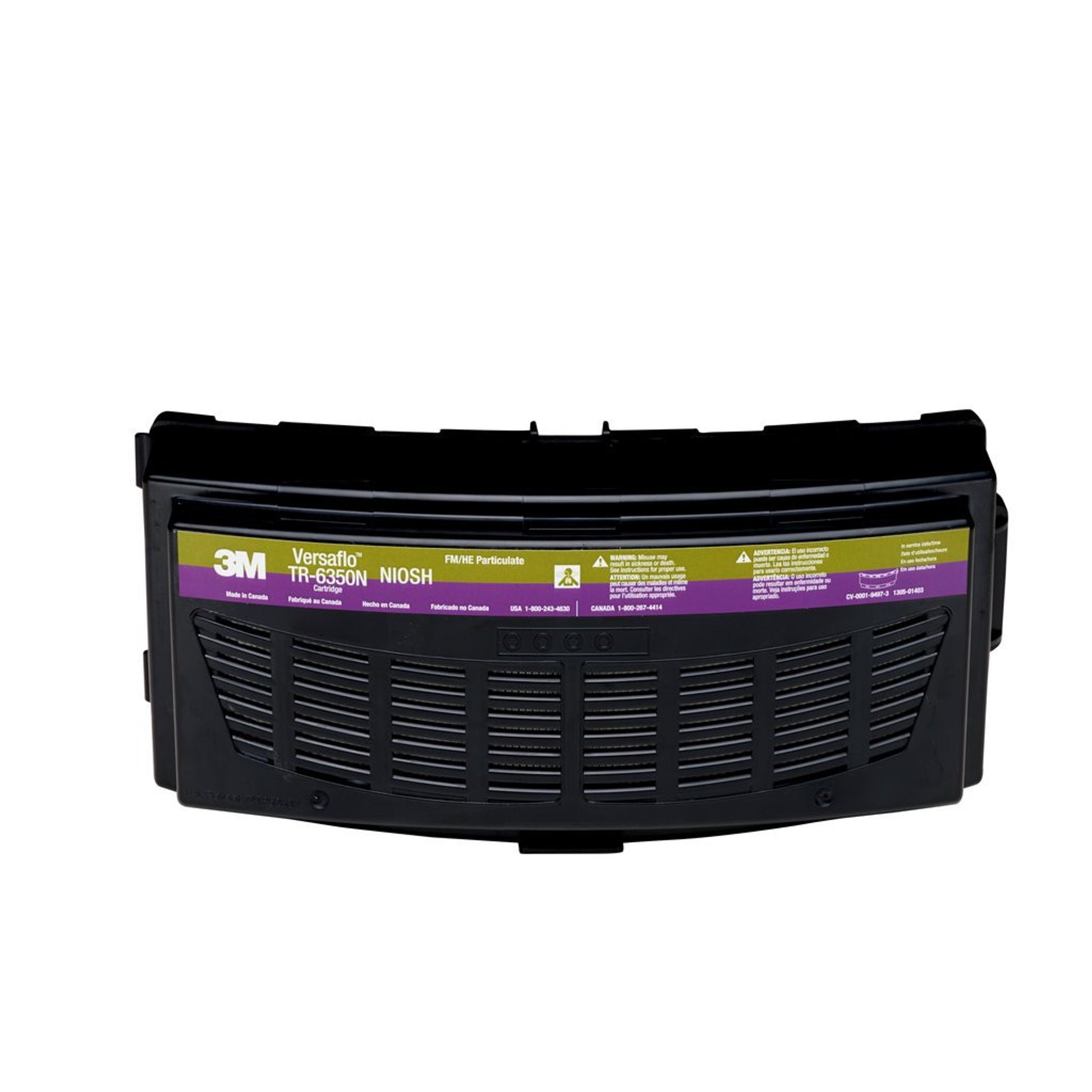 3M Versaflo Formaldehyde/HEPA Cartridge TR-6350N, for TR-600/800 PAPR 5 EA/Case