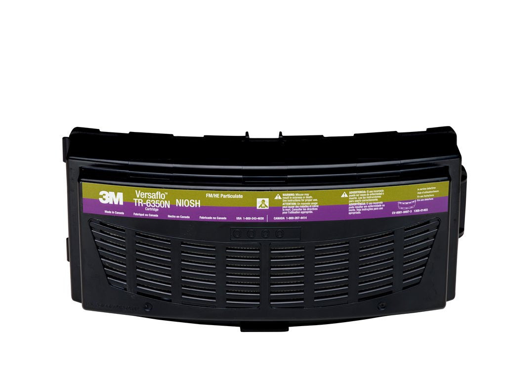 3M Versaflo Formaldehyde/HEPA Cartridge TR-6350N, for TR-600/800 PAPR 5 EA/Case