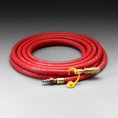 3M Supplied Air Hose W-3020-25/07033(AAD), 25 ft, 1/2 in ID, Industrial Interchange Fittings, Low Pressure 1 EA/Case