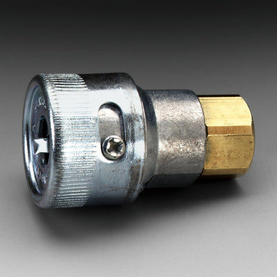 3M Socket W-3185-2, 1/4 in Body Size, 1/4 in FPT, Schrader 2 EA/Case