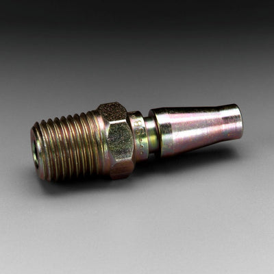 3M Versaflo Plug W-3186-2, 1/4 in Body Size, 1/4 in MPT Schrader 2 EA/Case
