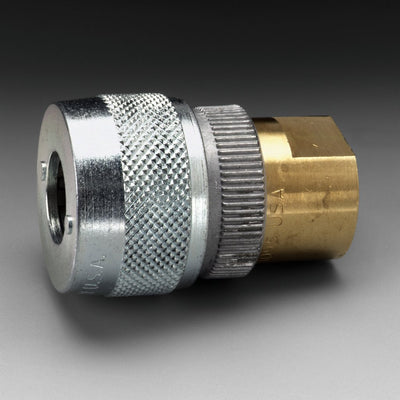 3M Socket W-3199-2/07157(AAD), 1/2 in Body Size, 3/8 in FPT, Schrader 2 EA/Case