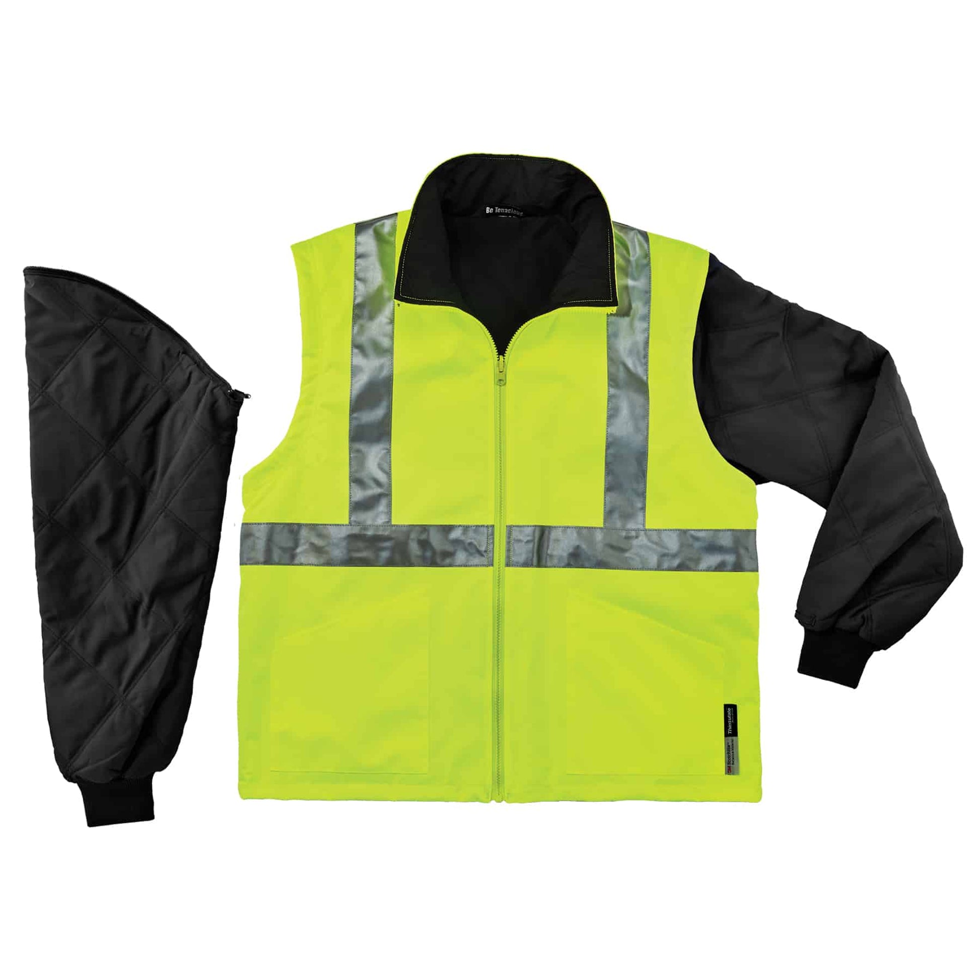 Ergodyne GloWear 8385 4-in-1 Hi-Vis Winter Jacket Parka - Type R, Class 3/2 - Lime