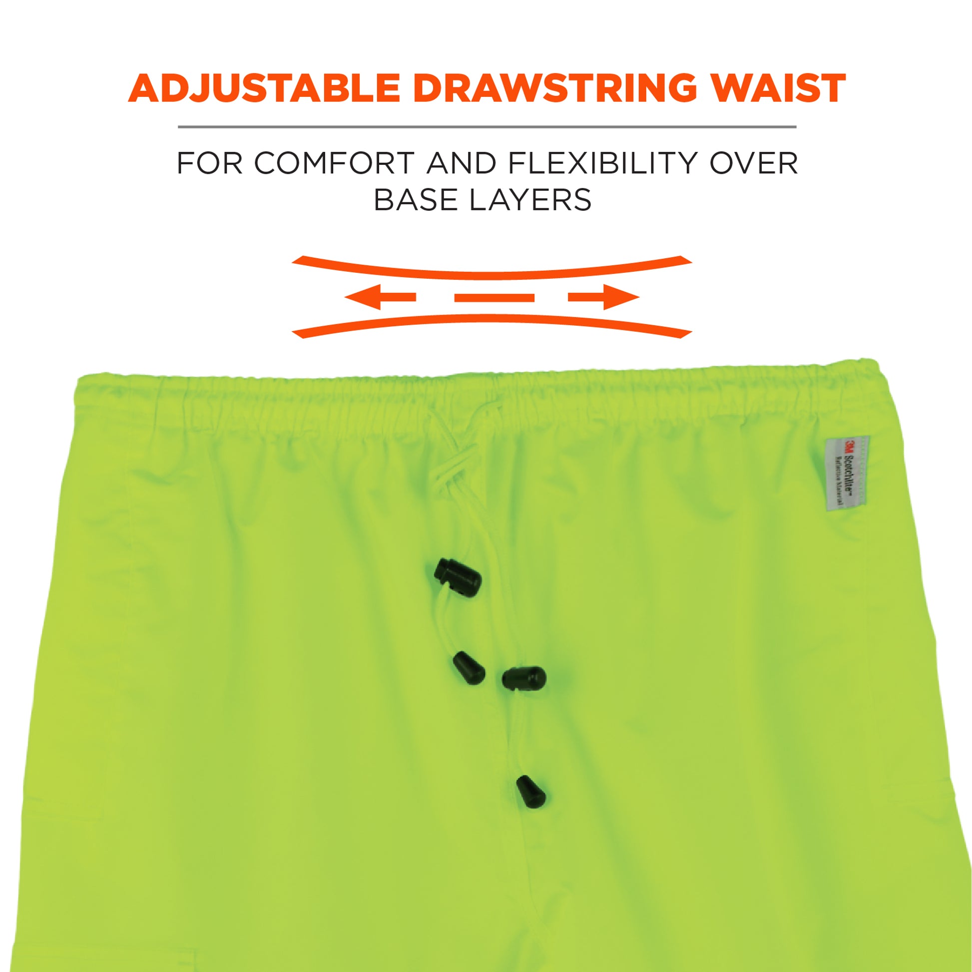Ergodyne GloWear 8915 Hi-Vis Rain Pants - Class E, Breathable - Lime