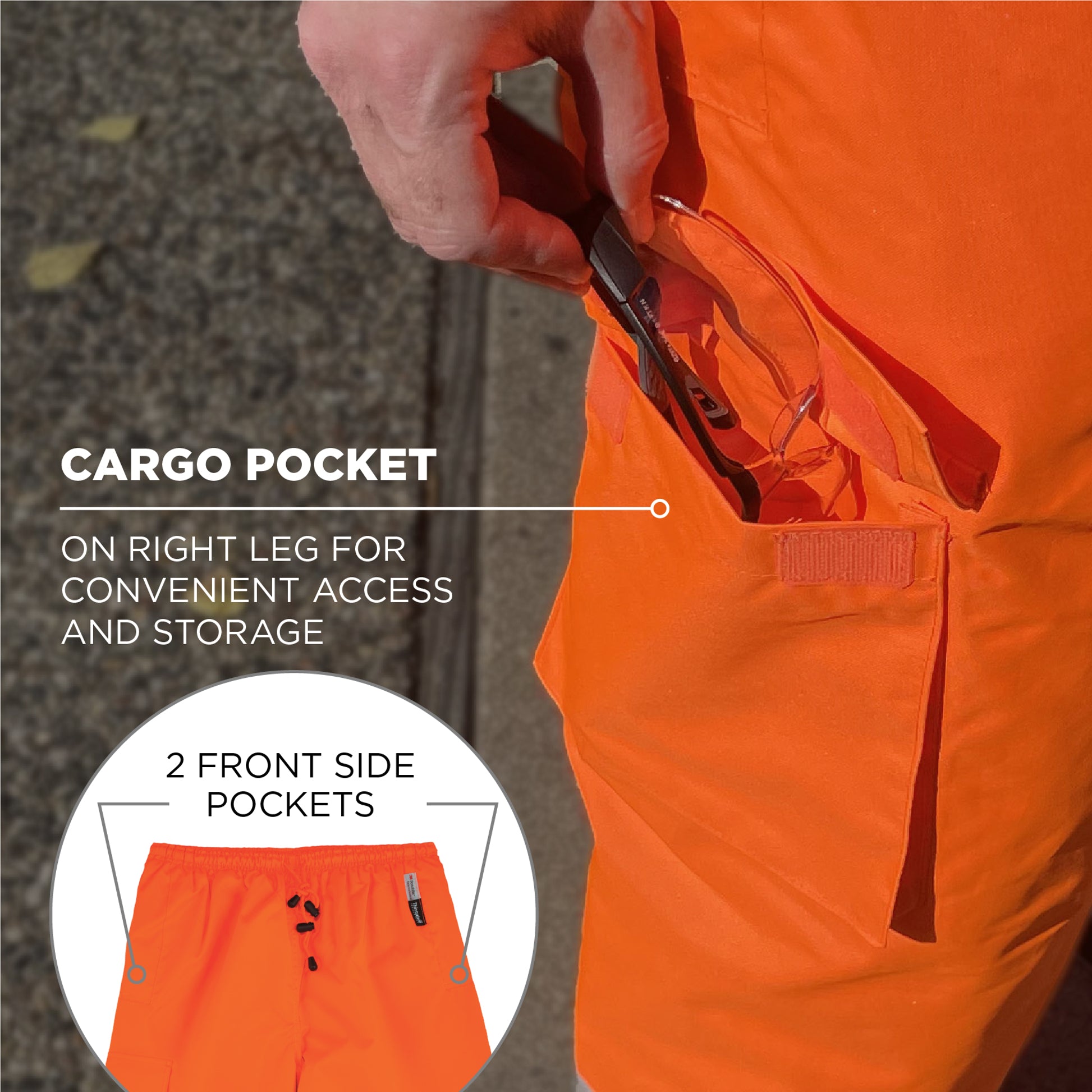 Ergodyne GloWear 8925 Hi-Vis Thermal Pants - Class E - Orange
