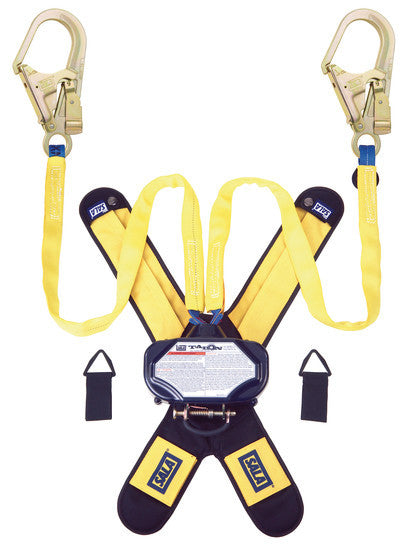 3M DBI-SALA 7.5 ft Talon Twin - Leg Tie - Back Quick Connect Self Retracting Lifeline - Web - 3102101