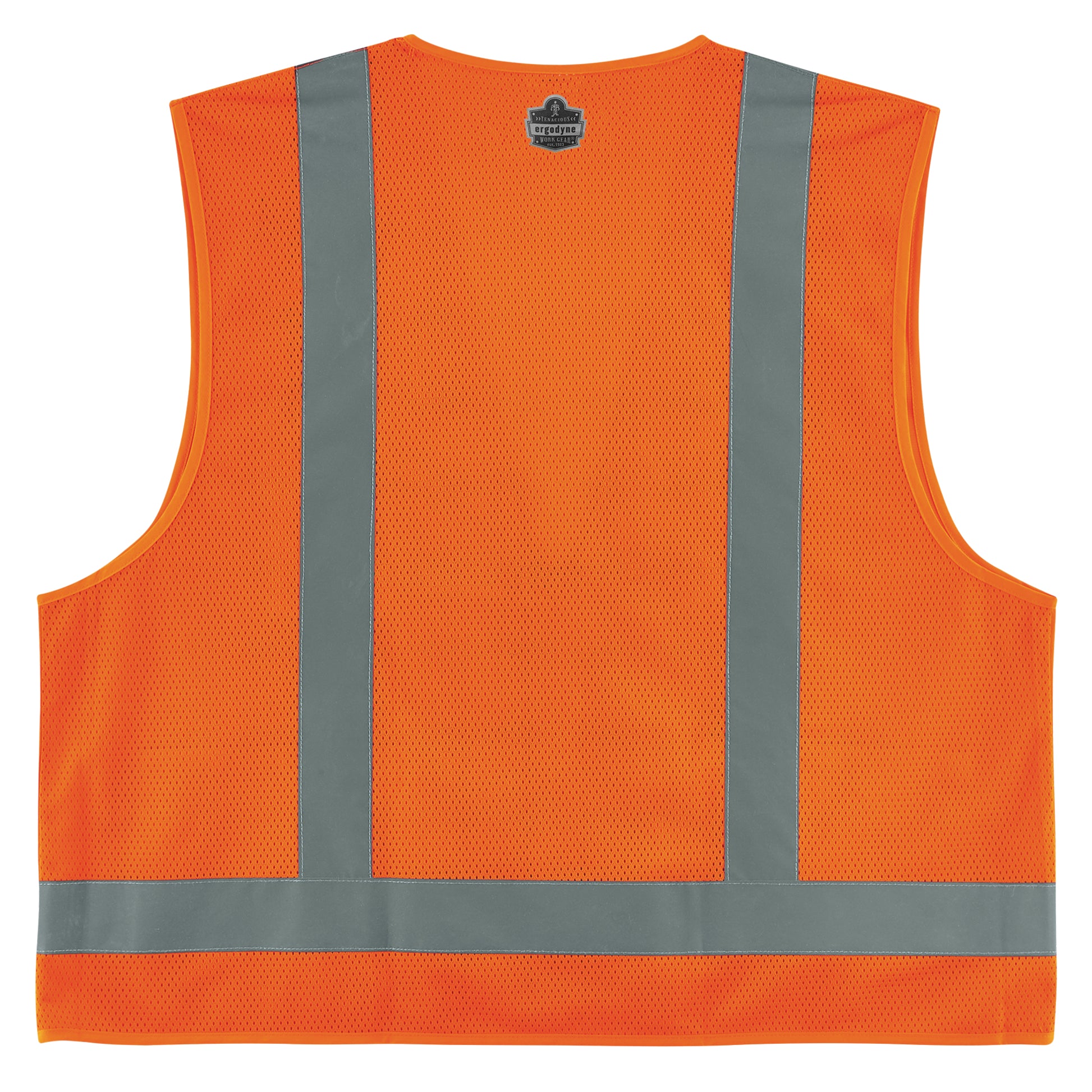 Ergodyne GloWear 8249Z-S Hi-Vis Surveyors Vest - Type R, Class 2, Zipper, Economy, Single Size - Orange