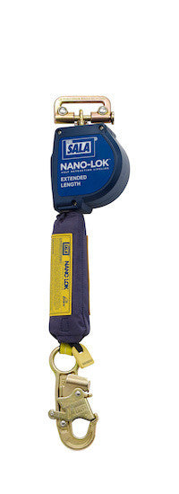 3M DBI-SALA 11 ft Nano - Lok Extended Length Quick Connect Self Retracting Lifeline - Web - 3101581
