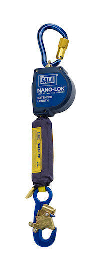 3M DBI-SALA 11 ft Nano - Lok Extended Length Self Retracting Lifeline with Anchor Hook - Web - 3101584