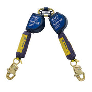 3M DBI-SALA 11 ft Nano - Lok Extended Length Twin - Leg Quick Connect Self Retracting Lifeline - Web - 3101621