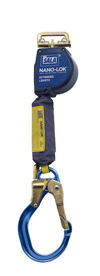 3M DBI-SALA 9 ft Nano - Lok Extended Length Quick Connect Self Retracting Lifeline - Web - 3101589