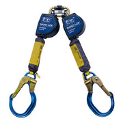 3M DBI-SALA 9 ft Nano - Lok Extended Length Twin - Leg Quick Connect Self Retracting Lifeline - Web - 3101624