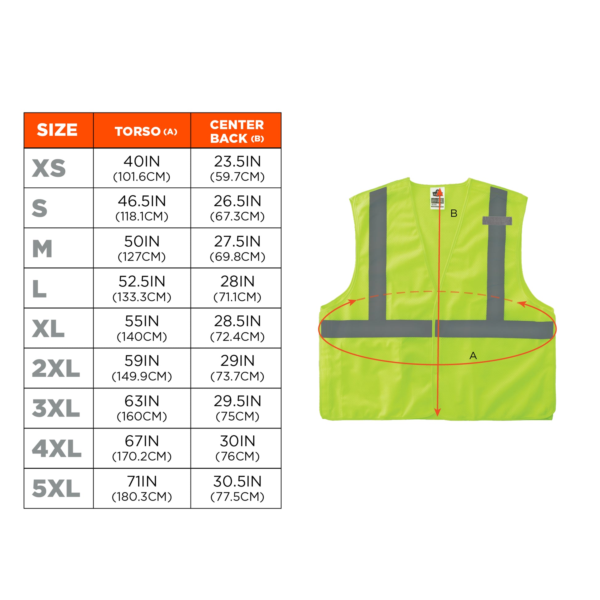 Ergodyne GloWear 8215BA-S Breakaway Mesh Hi-Vis Safety Vest - Type R, Class 2, Economy, Single Size - Lime