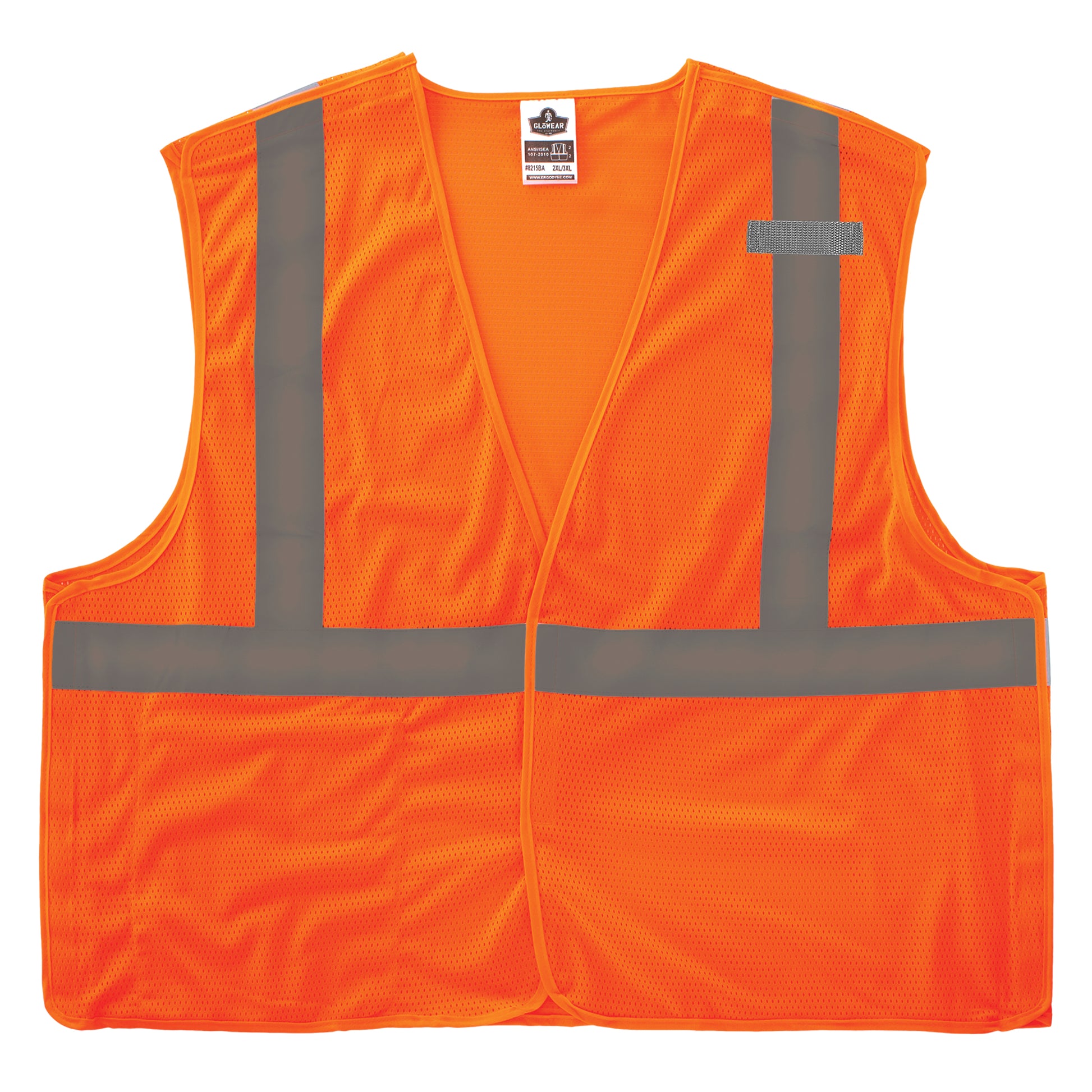 Ergodyne GloWear 8215BA-S Breakaway Mesh Hi-Vis Safety Vest - Type R, Class 2, Economy, Single Size - Orange