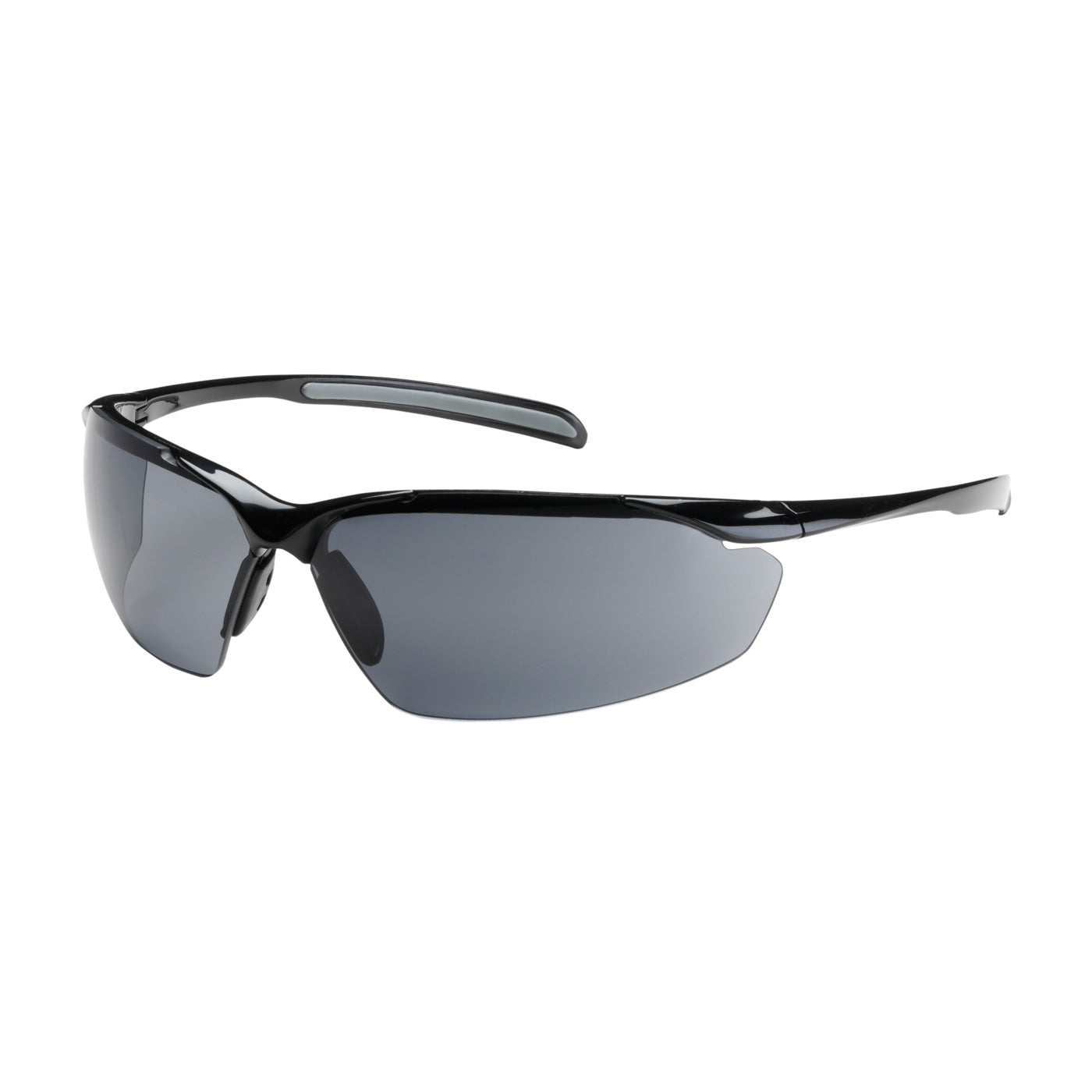 PIP Commander Semi- Rimless w/ Gloss Black Frame Gray Lens Anti- Scratch / Anti- Fog Coating - 250- 33- 0021- 1 Pair