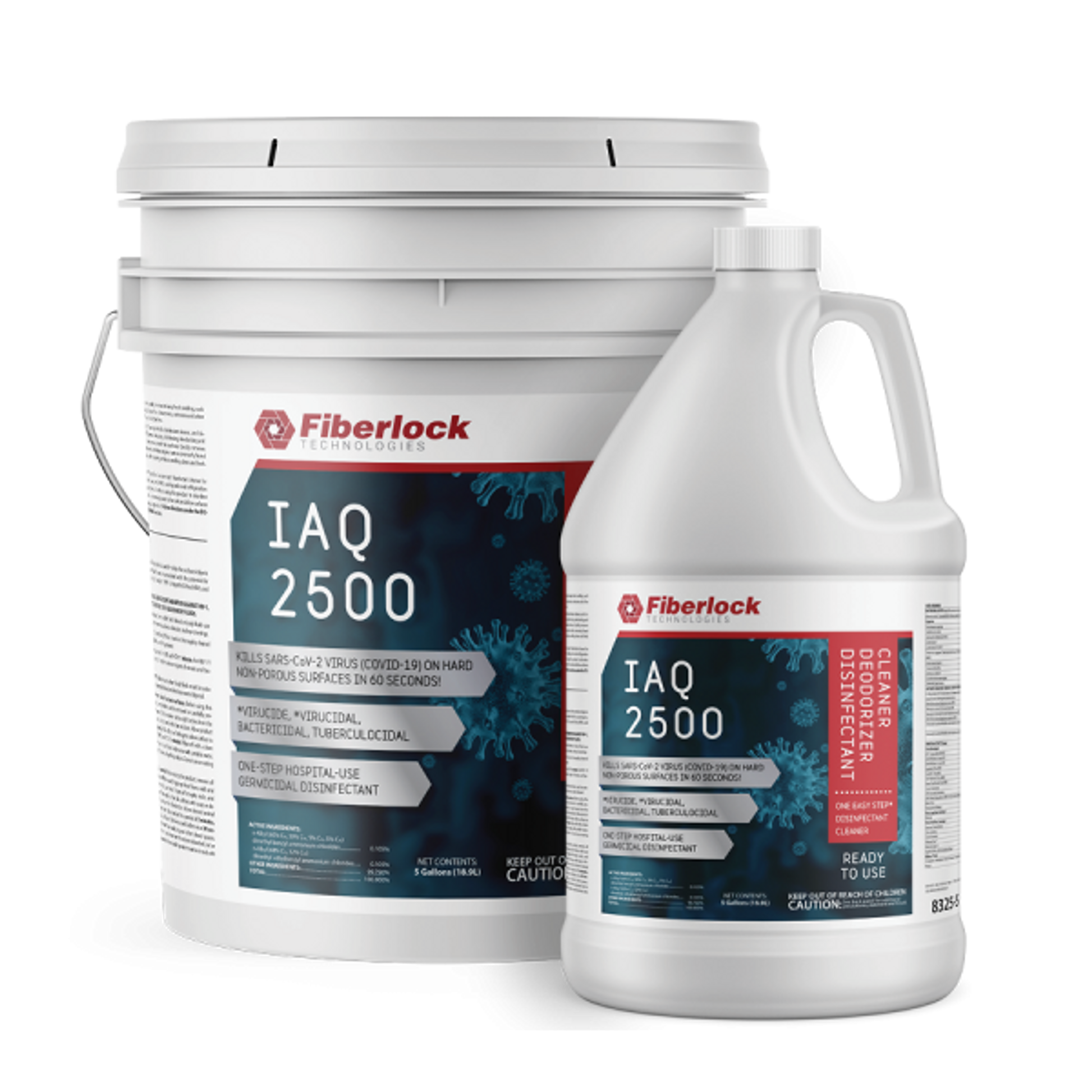 Fiberlock IAQ 2500 - Ready To Use Disinfectant - 5G -8325-5