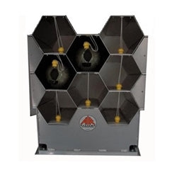 Air Systems 8 Cylinder SCBA Rack Aluminum 32"H With Thread Savers AK24-8TS