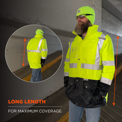 Ergodyne GloWear 8386 Hi-Vis Shell Jacket - Type R, Class 3 - Lime