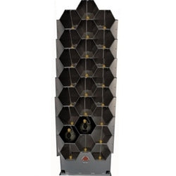 Air Systems 24 Cylinder SCBA Rack Aluminum 76"H With Thread Savers AK24-24TS
