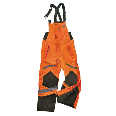 Ergodyne GloWear 8928 Hi-Vis Insulated Bibs - Class E - Orange