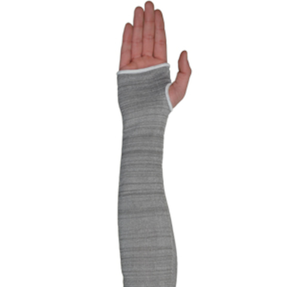 Claw Cover Seamless Knit HPPE Steel/Spun Dyneema Sleeve w/Elastic Cuff & Opening - 100% Silicone Free - Gray - 25/EA - 330-WC2518DGT4