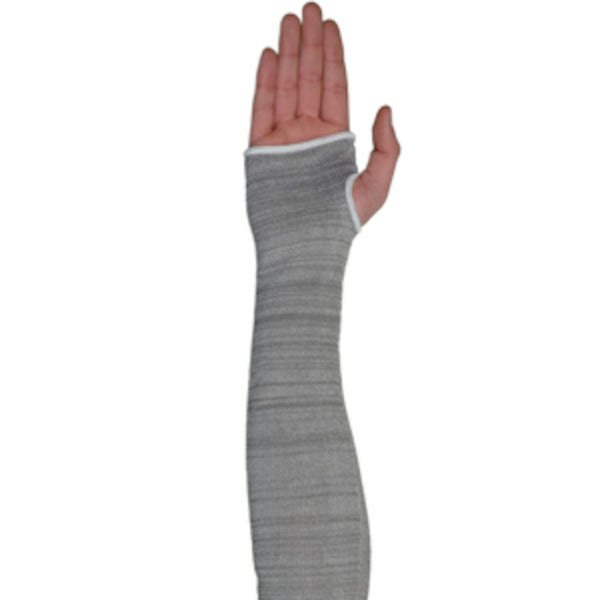 Claw Cover Seamless Knit HPPE Steel/Spun Dyneema Sleeve w/Elastic Cuff & Opening - 100% Silicone Free - Gray - 25/EA - 330-WC2518DGT4