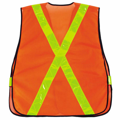 Ergodyne GloWear 8080BAX X-Back Hi-Vis Safety Vest - Non-Certified, Hook + Loop