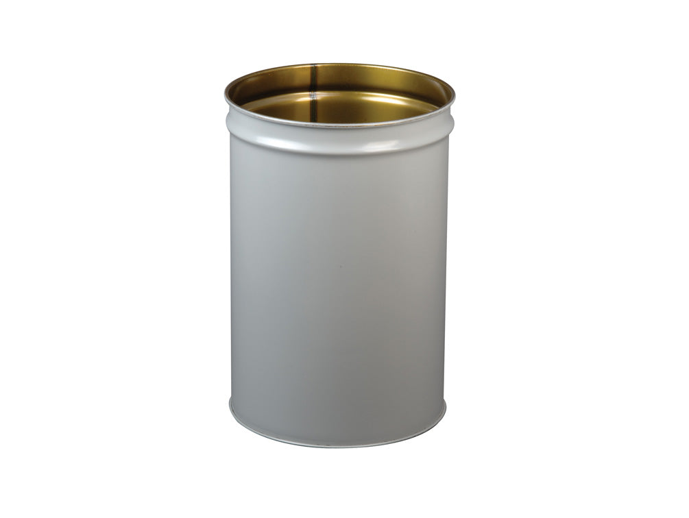 Justrite Cease-Fire Waste Receptacle - Safety Drum Can Only - 55 Gallon - Gray - 26054