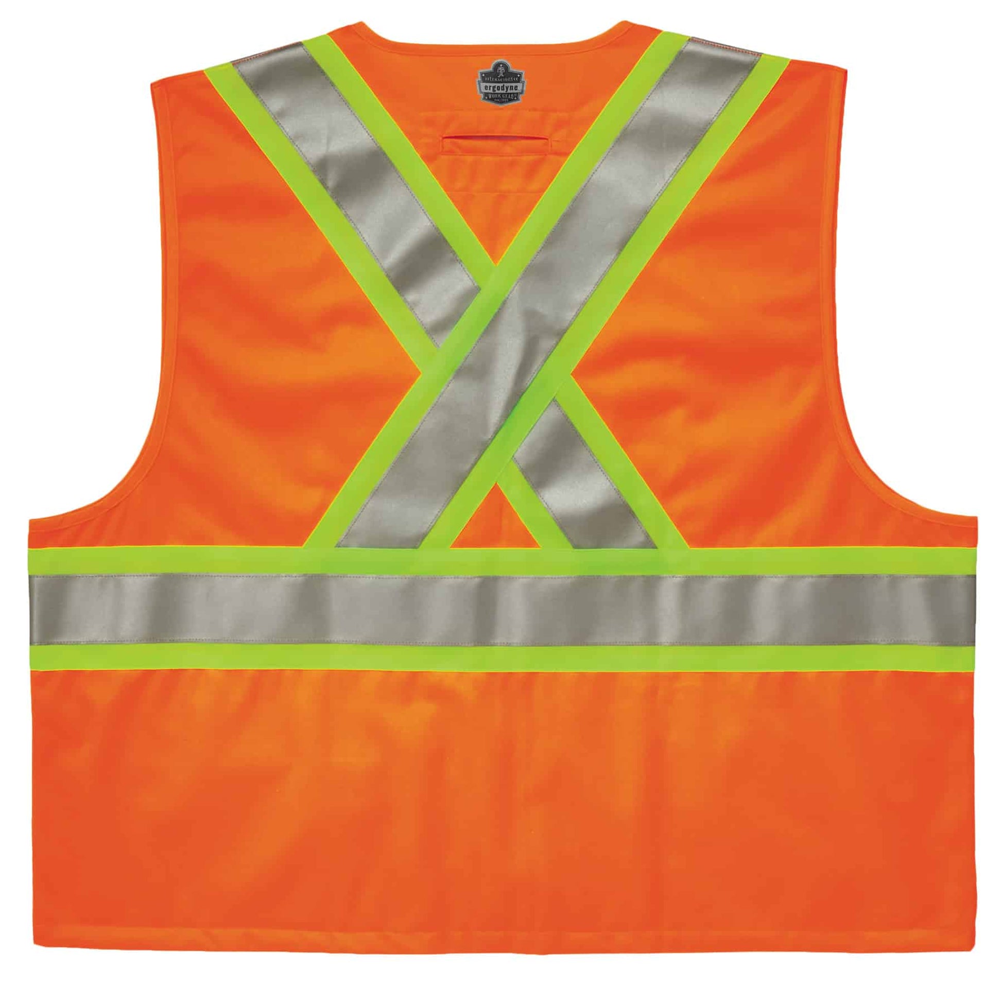 Ergodyne GloWear 8235ZX Two-Tone X-Back Safety Vest - Type R, Class 2, Zipper - Orange