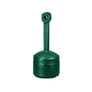 Justrite Original SmokerS Cease-Fire Cigarette Butt Receptacle - Cap. 4 Gal - W/Steel Bucket - Polyethylene - Forest Green - 26800G