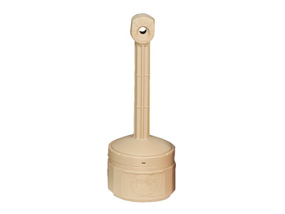 Justrite Personal Smoker'S Cease-Fire Cigarette Butt Receptacle - Cap. 1 Gal - W/ Steel Bucket - Polyethylene - Adobe Beige - 26806B