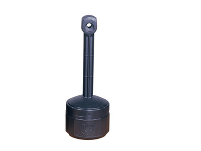 Justrite Personal Smoker'S Cease-Fire Cigarette Butt Receptacle - Cap. 1 Gal - W/Steel Bucket - Polyethylene - Deco Black - 26806D
