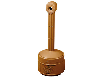 Justrite Personal Smoker'S Cease-Fire Cigarette Butt Receptacle - Cap. 1 Gal - W/Steel Bucket - Polyethylene - Terra Cotta - 26806T