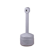 Justrite Personal Smoker'S Cease-Fire Cigarette Butt Receptacle - Cap. 1 Gal - Bucket Incld - Poly - Pewter Gray - 26806
